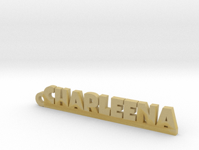 CHARLEENA Keychain Lucky in Tan Fine Detail Plastic