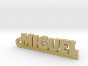 MIGUEL Keychain Lucky in Tan Fine Detail Plastic