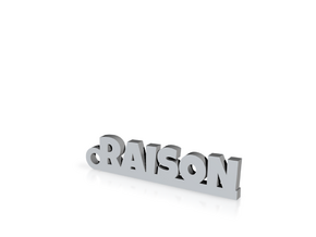 RAISON Keychain Lucky in Clear Ultra Fine Detail Plastic