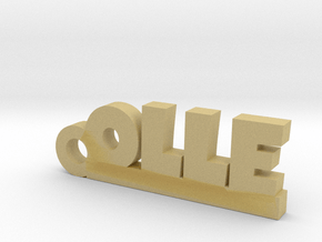 OLLE Keychain Lucky in Tan Fine Detail Plastic