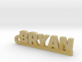 BRYAN Keychain Lucky in Tan Fine Detail Plastic