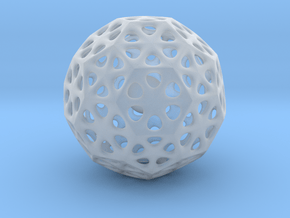 Mystic Icosahedron, Enclosing Small Solid Sphere in Clear Ultra Fine Detail Plastic
