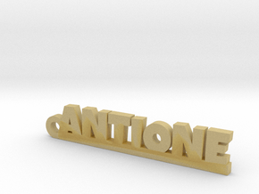 ANTIONE Keychain Lucky in Tan Fine Detail Plastic
