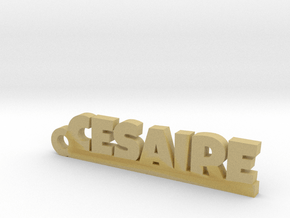 CESAIRE Keychain Lucky in Tan Fine Detail Plastic