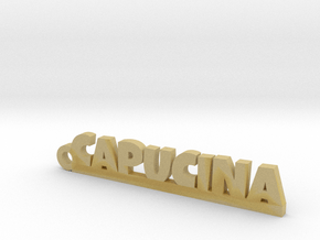 CAPUCINA Keychain Lucky in Tan Fine Detail Plastic