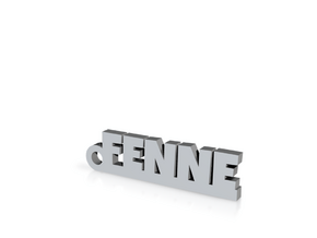 FENNE Keychain Lucky in Clear Ultra Fine Detail Plastic