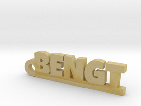 BENGT Keychain Lucky in Tan Fine Detail Plastic