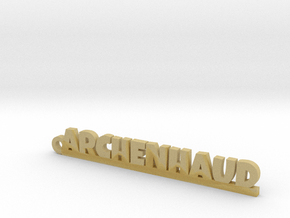 ARCHENHAUD Keychain Lucky in Tan Fine Detail Plastic