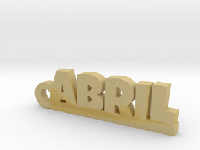ABRIL Keychain Lucky in Tan Fine Detail Plastic