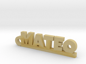MATEO Keychain Lucky in Tan Fine Detail Plastic
