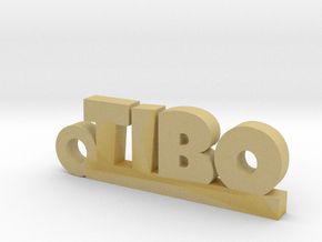 TIBO Keychain Lucky in Tan Fine Detail Plastic