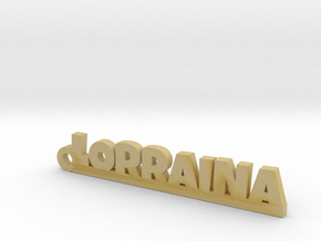 LORRAINA Keychain Lucky in Tan Fine Detail Plastic