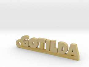 GOTILDA Keychain Lucky in Tan Fine Detail Plastic