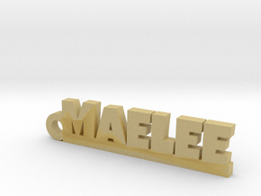MAELEE Keychain Lucky in Tan Fine Detail Plastic