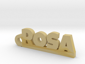 ROSA Keychain Lucky in Tan Fine Detail Plastic