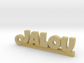 JALOU Keychain Lucky in Tan Fine Detail Plastic