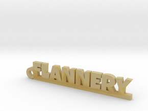 FLANNERY Keychain Lucky in Tan Fine Detail Plastic