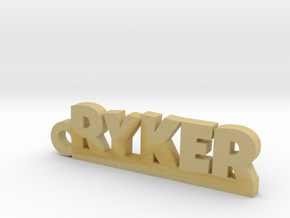 RYKER Keychain Lucky in Tan Fine Detail Plastic