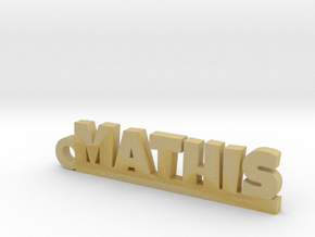 MATHIS Keychain Lucky in Tan Fine Detail Plastic