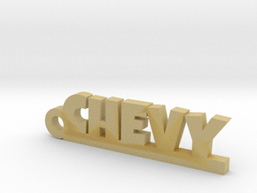 CHEVY Keychain Lucky in Tan Fine Detail Plastic