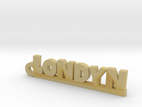 LONDYN Keychain Lucky in Tan Fine Detail Plastic