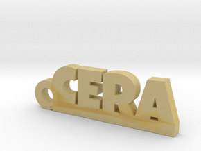 CERA Keychain Lucky in Tan Fine Detail Plastic