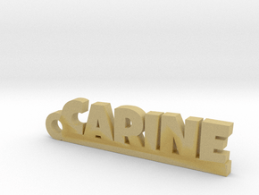 CARINE Keychain Lucky in Tan Fine Detail Plastic