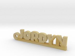 JORDYN Keychain Lucky in Tan Fine Detail Plastic