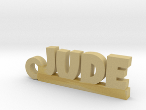 JUDE Keychain Lucky in Tan Fine Detail Plastic