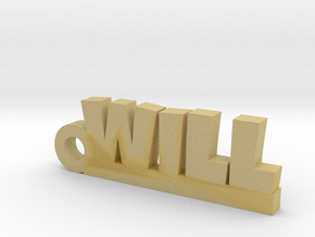WILL Keychain Lucky in Tan Fine Detail Plastic