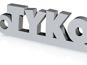 TYKO Keychain Lucky in Clear Ultra Fine Detail Plastic