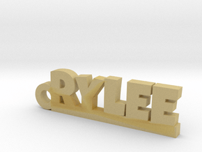 RYLEE Keychain Lucky in Tan Fine Detail Plastic