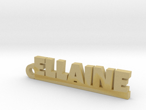 ELLAINE Keychain Lucky in Tan Fine Detail Plastic