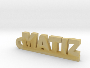MATIZ Keychain Lucky in Tan Fine Detail Plastic