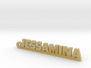 JESSAMINA Keychain Lucky in Tan Fine Detail Plastic