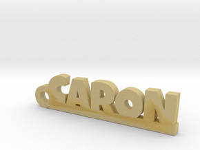 CARON Keychain Lucky in Tan Fine Detail Plastic