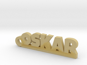 OSKAR Keychain Lucky in Tan Fine Detail Plastic