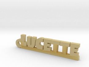 LUCETTE Keychain Lucky in Tan Fine Detail Plastic