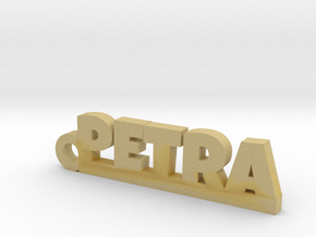 PETRA Keychain Lucky in Tan Fine Detail Plastic