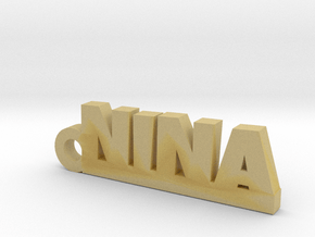 NINA Keychain Lucky in Tan Fine Detail Plastic