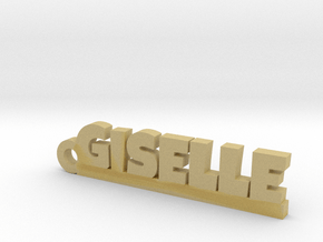 GISELLE Keychain Lucky in Tan Fine Detail Plastic