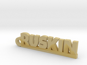 RUSKIN Keychain Lucky in Tan Fine Detail Plastic