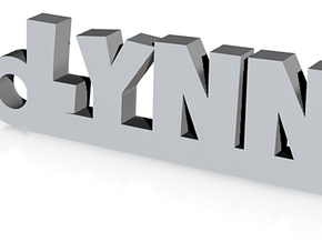 LYNN Keychain Lucky in Clear Ultra Fine Detail Plastic