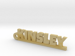 KINSLEY Keychain Lucky in Tan Fine Detail Plastic