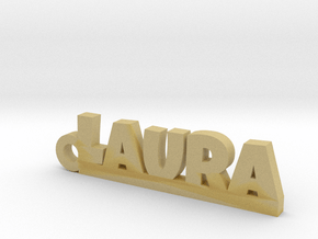 LAURA Keychain Lucky in Tan Fine Detail Plastic