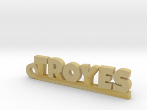 TROYES Keychain Lucky in Tan Fine Detail Plastic