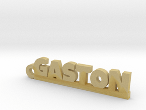 GASTON Keychain Lucky in Tan Fine Detail Plastic