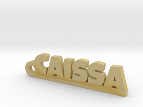 CAISSA Keychain Lucky in Tan Fine Detail Plastic