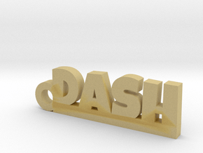 DASH Keychain Lucky in Tan Fine Detail Plastic