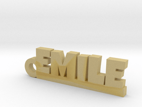 EMILE Keychain Lucky in Tan Fine Detail Plastic